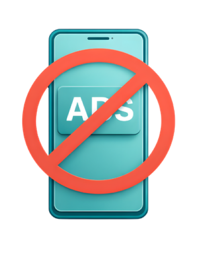 No ads illustration